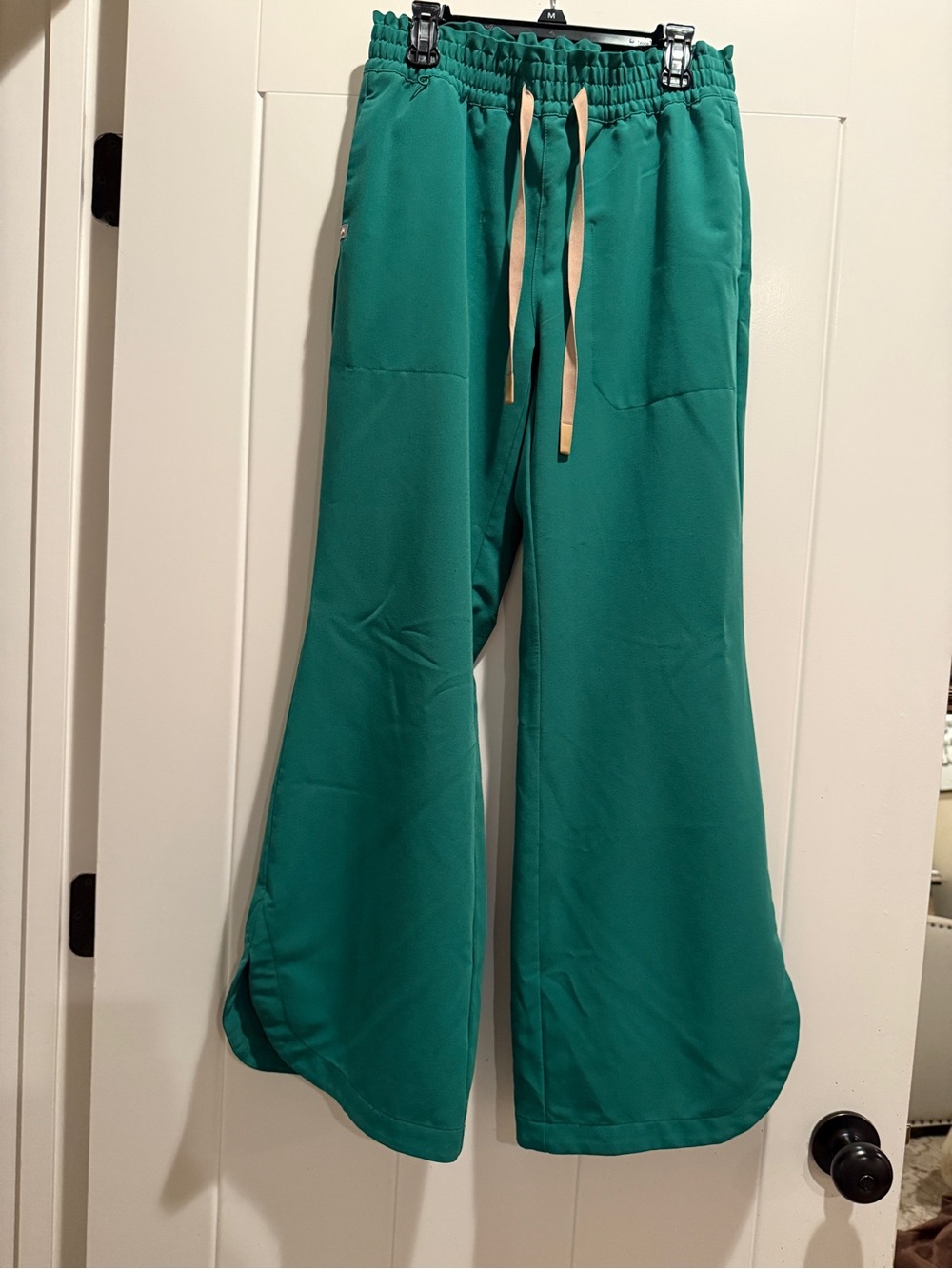 Figs Wide-Leg Drawstring pants xsp Indocyanine Green